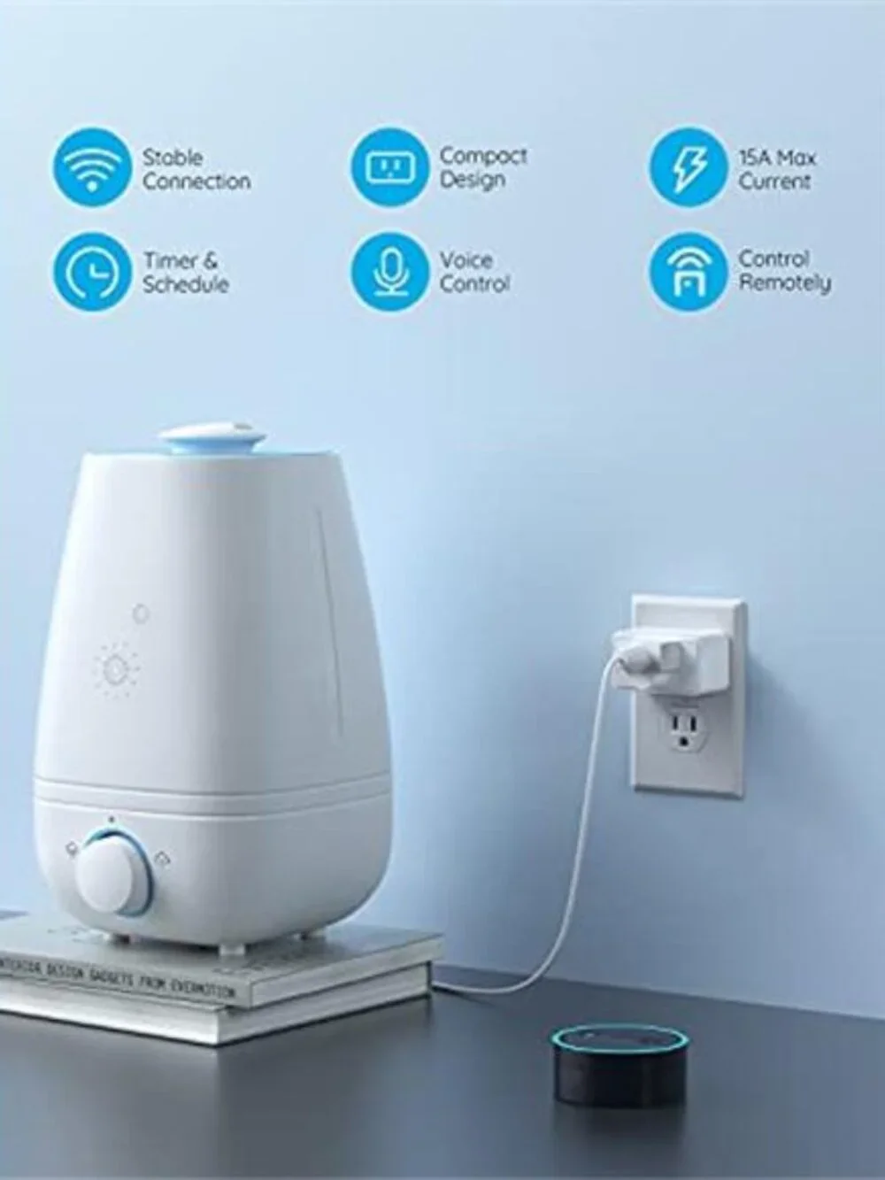 Govee Smart Plug 15A, WiFi Bluetooth Outlets 4 Pack Work with Alexa and Google